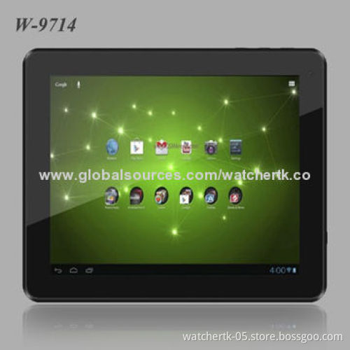 9.7" Quad-core 3G Tablet PC with IPS Screen/GPS/Bluetooth/(2.0/5.0MP) Dual Camera/Dual SIM Card